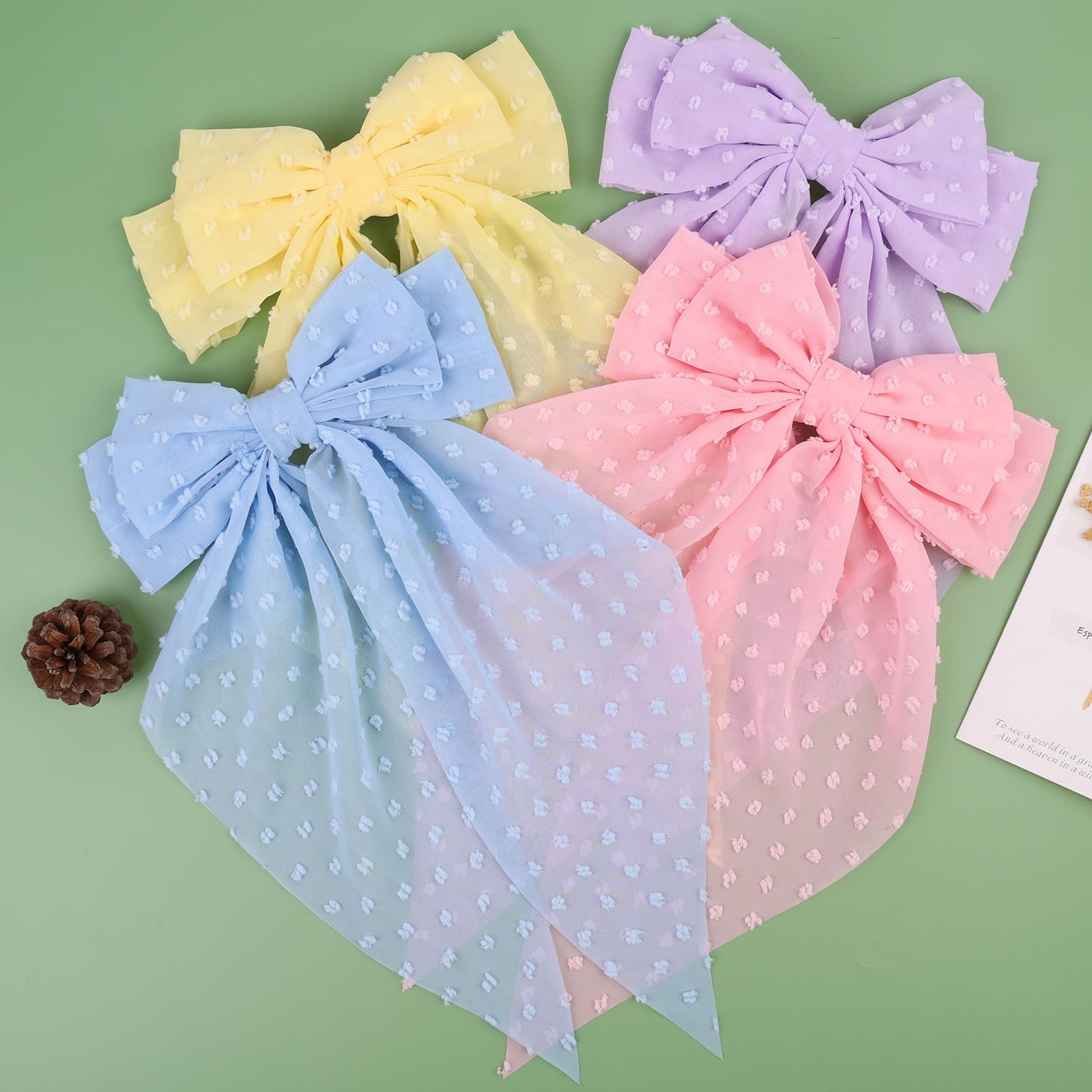 MRJ close-up chiffon texture of bow fabric highlighting soft drape and sheen