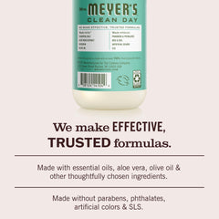 mrs. meyer's label ingredients view showing plant-based formula transparency