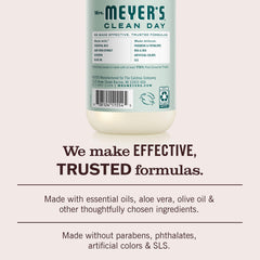 Mrs. MEYER'S placed on a bathroom counter showing stylish scent and everyday accessibility