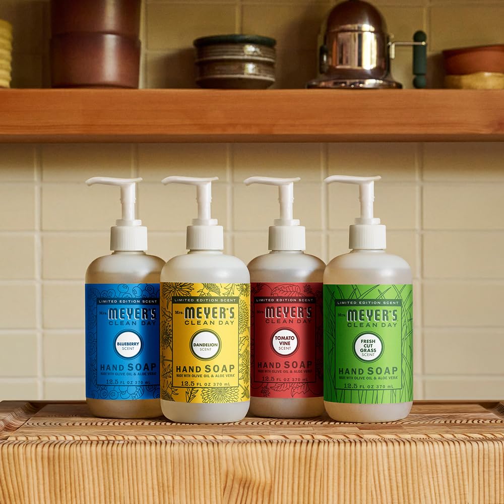 Mrs. MEYER'S lifestyle kitchen display conveying fresh scent and everyday practicality