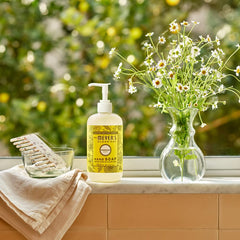 Mrs. MEYER'S soap texture closeup illustrating smooth, non-drying formula