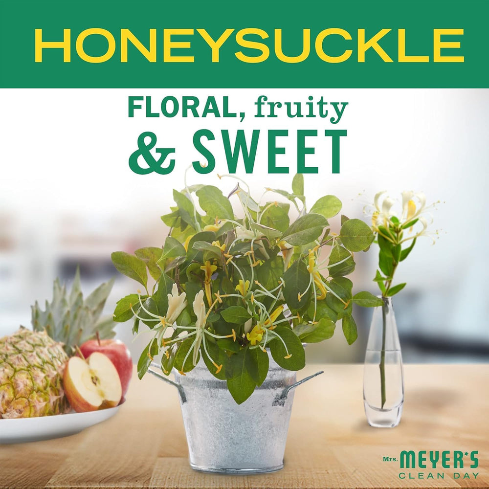 Close-up foam from Mrs. Meyer's honeysuckle showing gentle lather and moisturizing feel