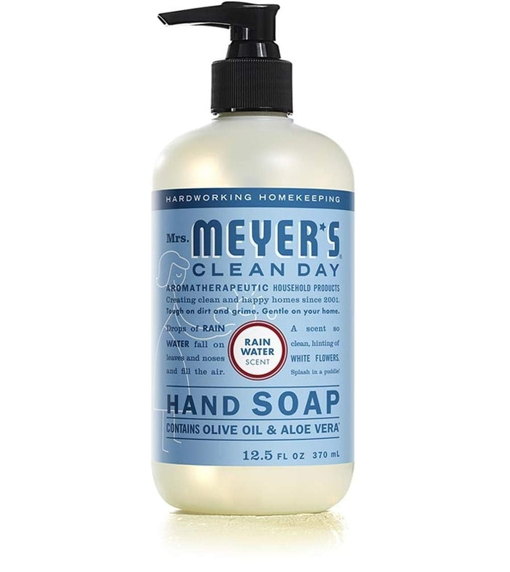 Mrs. MEYER'S soap lather texture on hands showing gentle foam that cleans without drying