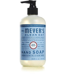 Mrs. MEYER'S soap lather texture on hands showing gentle foam that cleans without drying