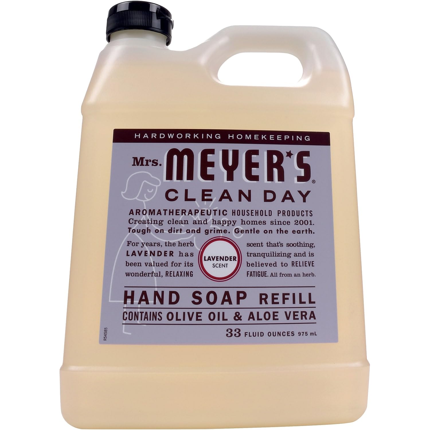 SC Johnson MRS. MEYER'S lavender refill pouch front view showing label and size, convenient refill