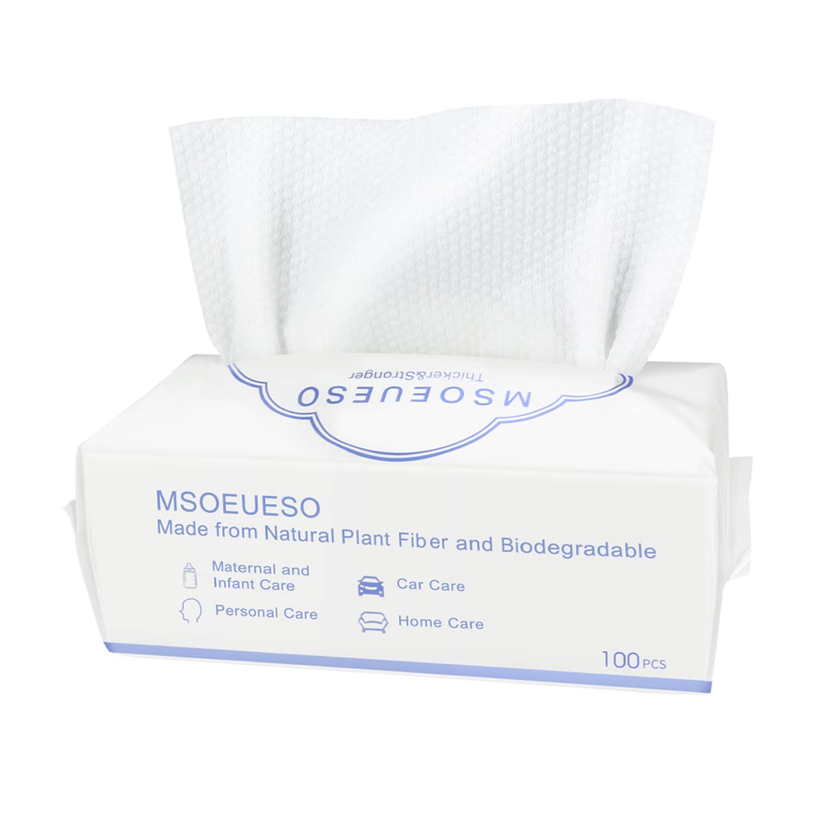 MSOEUESO baby face cleaning with towel emphasizing gentle safety benefit