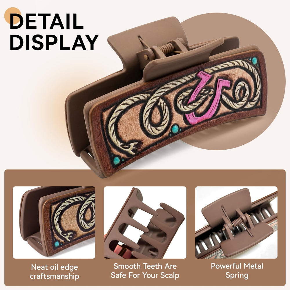 Mtiyoose clip securing a half-up style, demonstrating comfortable daily wear.