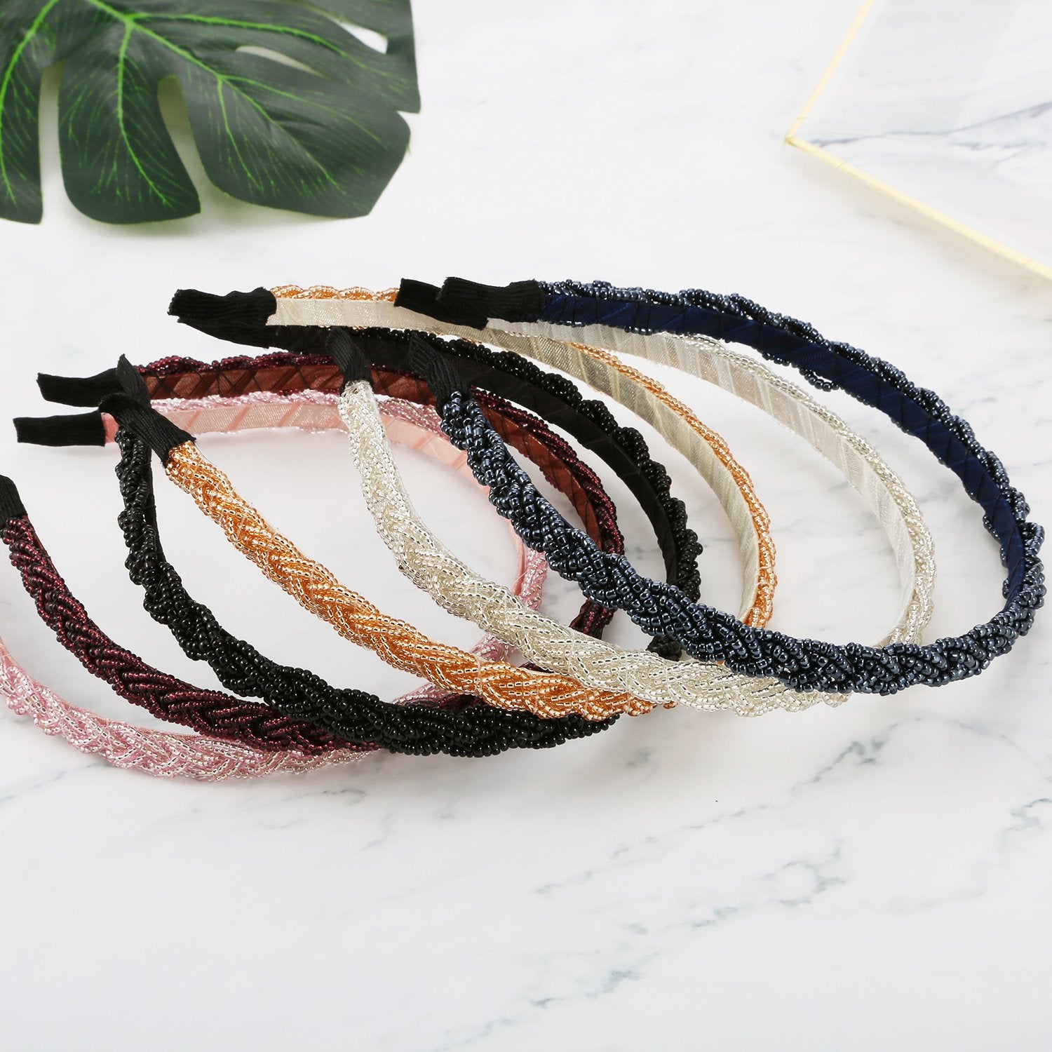MTLEE headband beside ruler showing size and slim 1.2 cm width