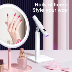 MUCOOS lamp curing gel nails in use for quick salon-quality results
