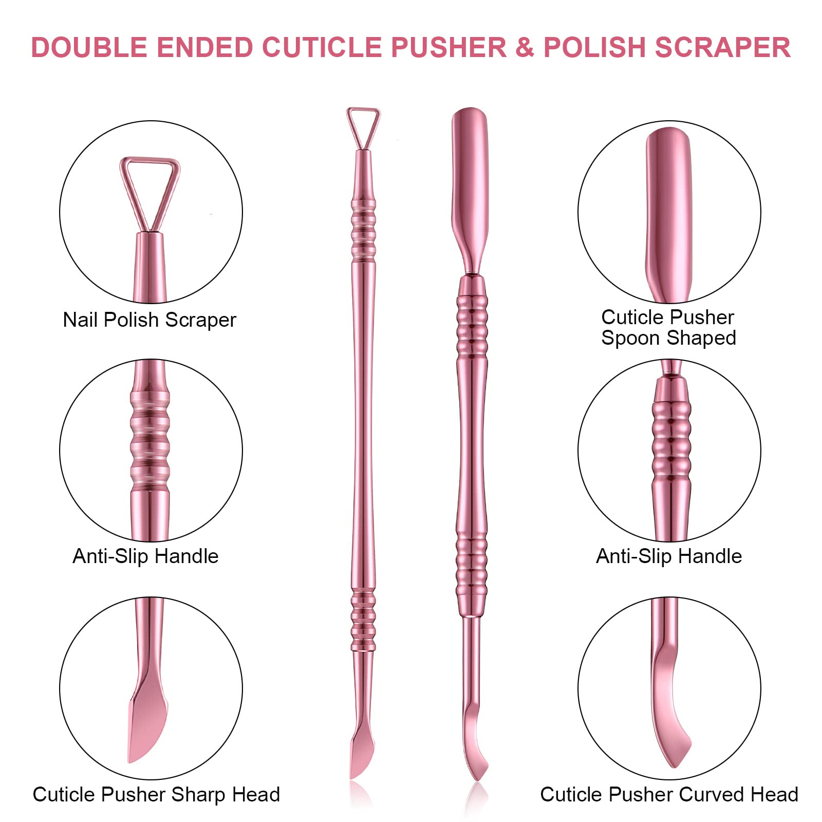 Mudder dead skin remover tip, removes hangnails and smooths nail edges