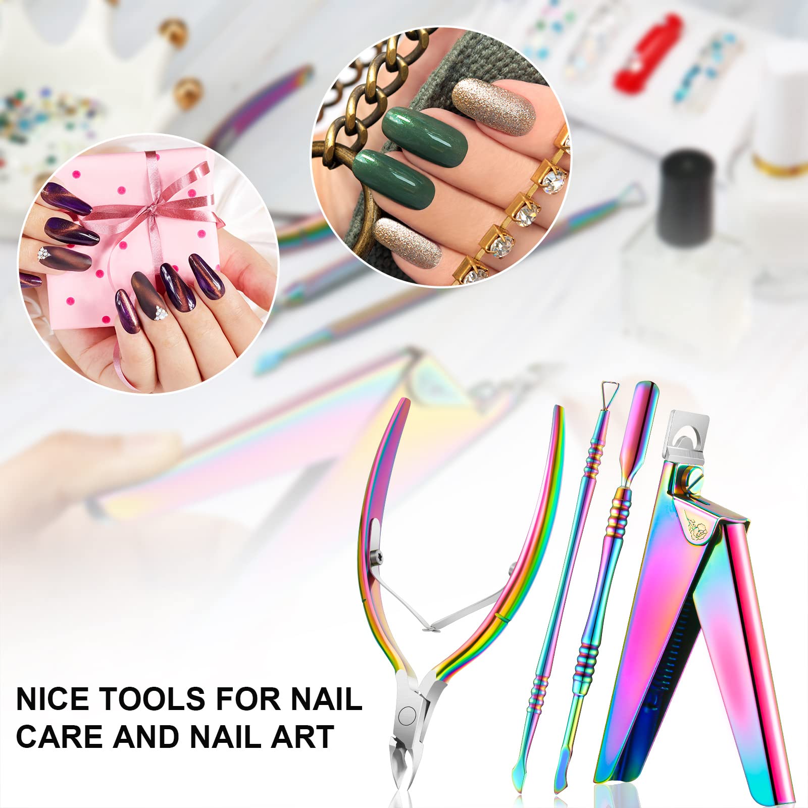 Mudder manicure set on vanity showing salon-ready organization benefit