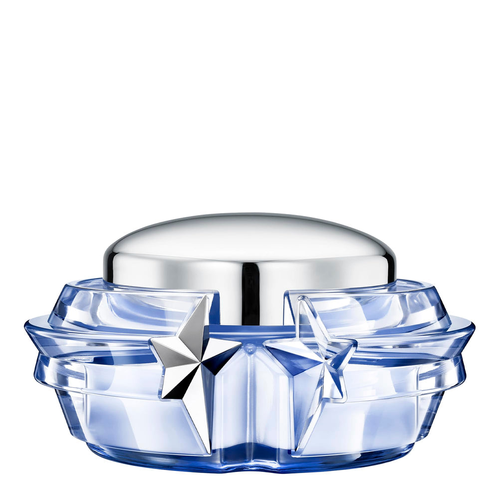 Mugler Angel front jar showing frosted glass and star motif for elegant display