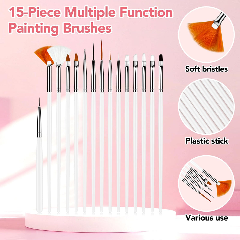 MUIIGOOD tools in use applying nail art illustrating smooth strokes and accuracy