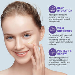Mulukiss balm applied to knuckles demonstrating targeted hydration for dry hands