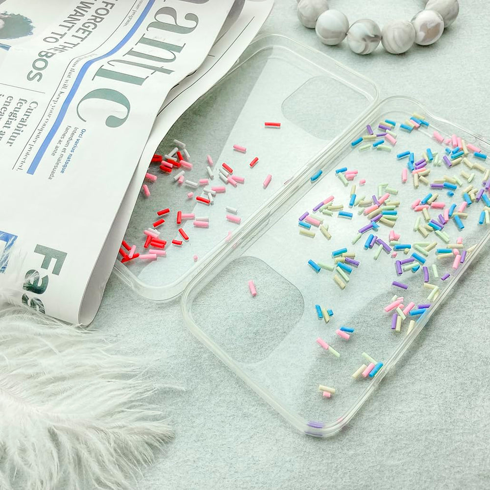 Mulutoo sprinkles embedded in a resin phone case, durable decorative effect