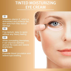 MUNIP eye corrector blended on skin demonstrating natural color-correction benefit