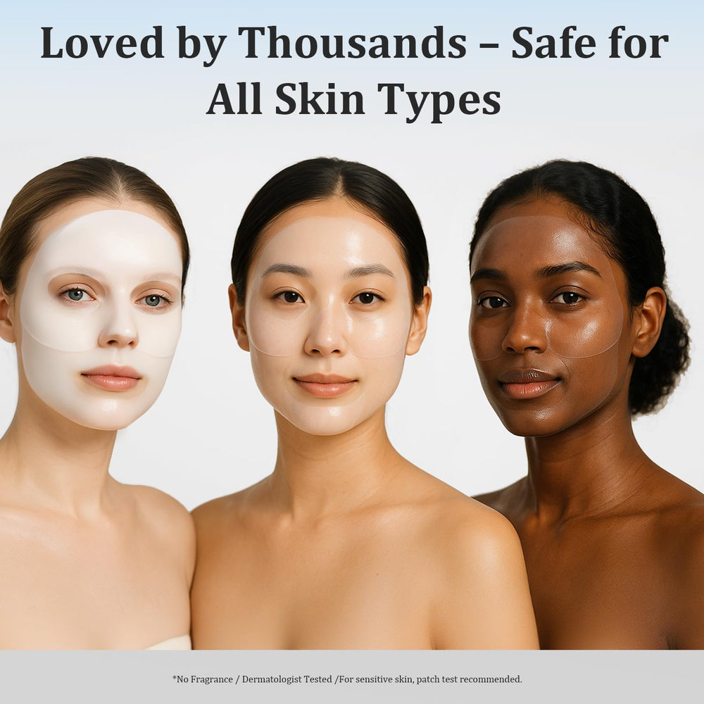 MUQIAN Rosemine before-and-after closeup illustrating improved skin texture