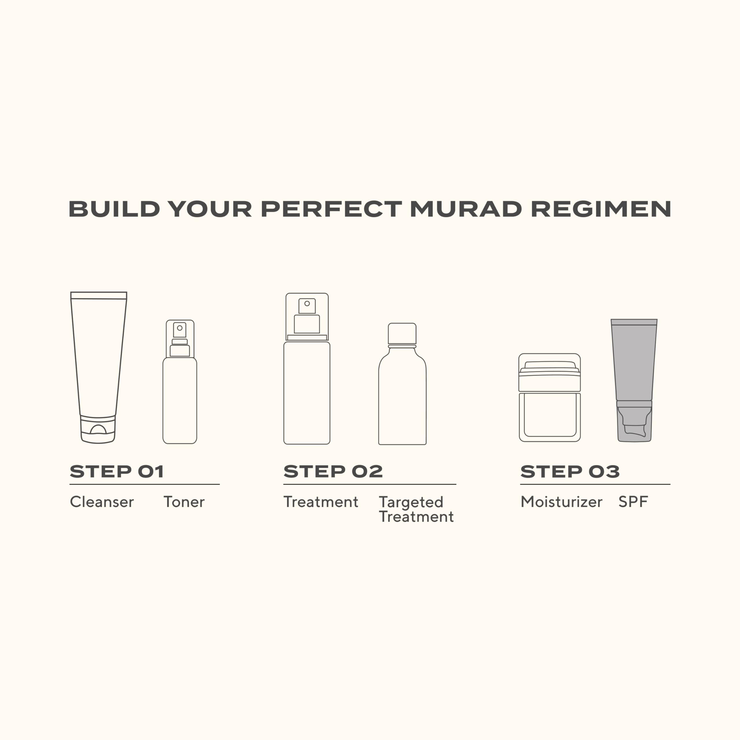 Murad 1.7 fl oz size comparison next to everyday items for easy travel benefit