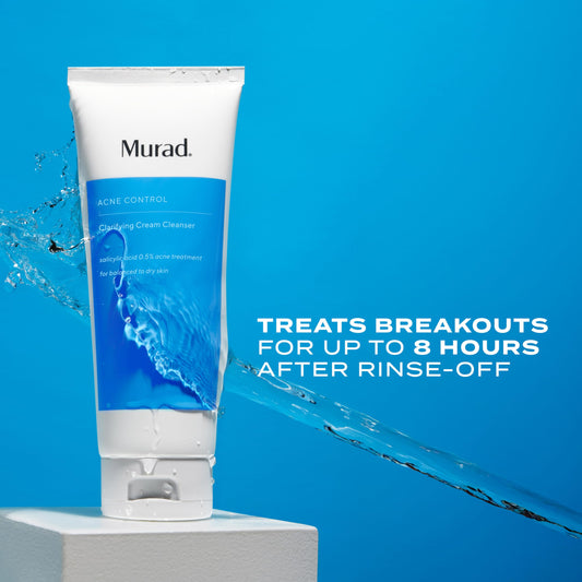 Murad pump dispensing cream cleanser for easy daily use