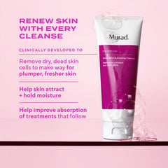 Murad cleanser pump and cap detail for easy, controlled dispensing