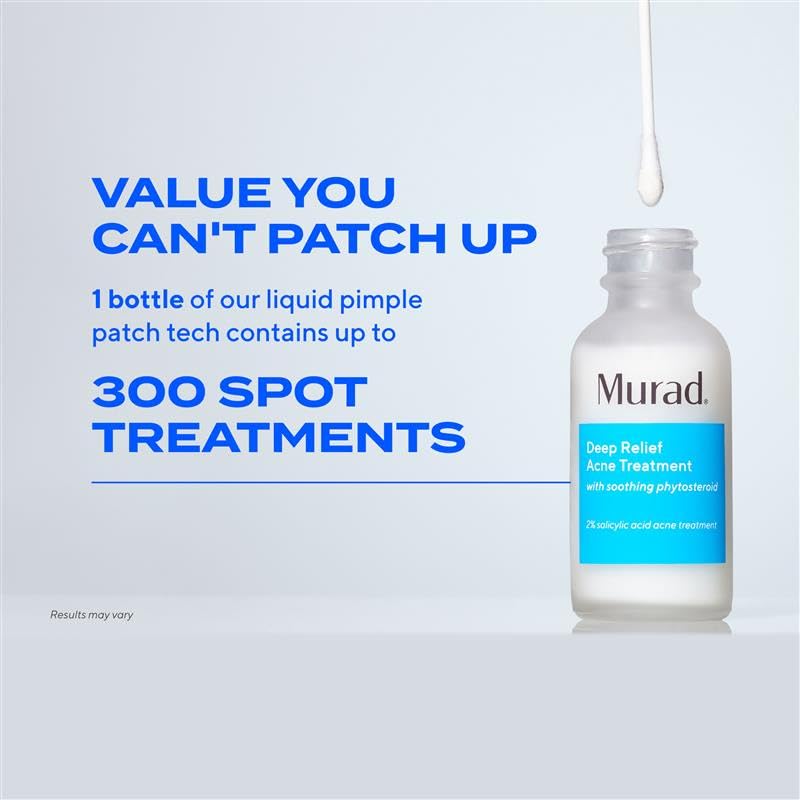 Murad in hand for scale to show compact 1 fl oz travel-friendly size