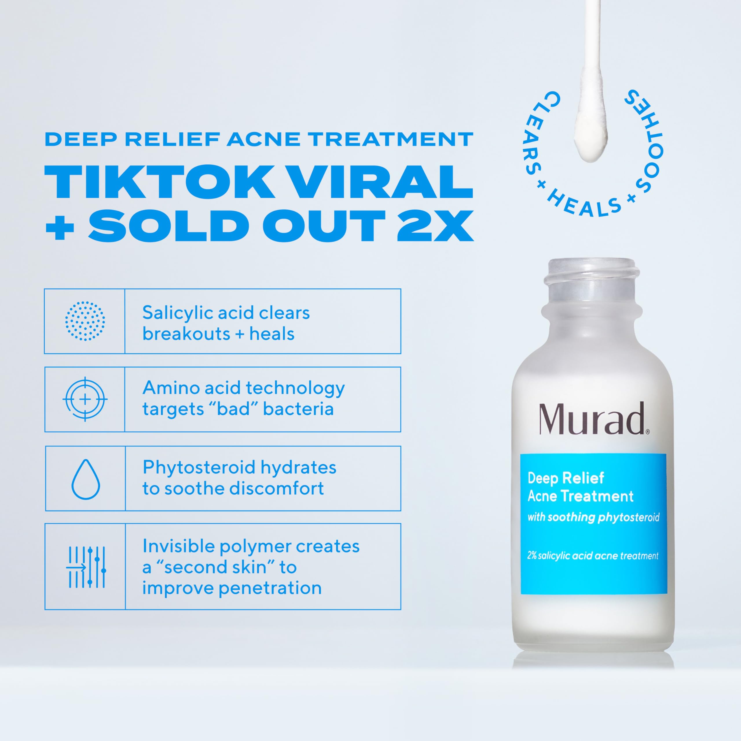 Murad texture close-up showing liquid consistency for focused delivery