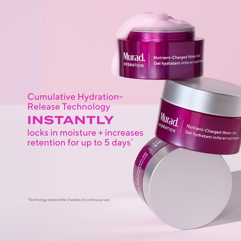 Murad ingredient label close-up listing vitamins, peptides and minerals