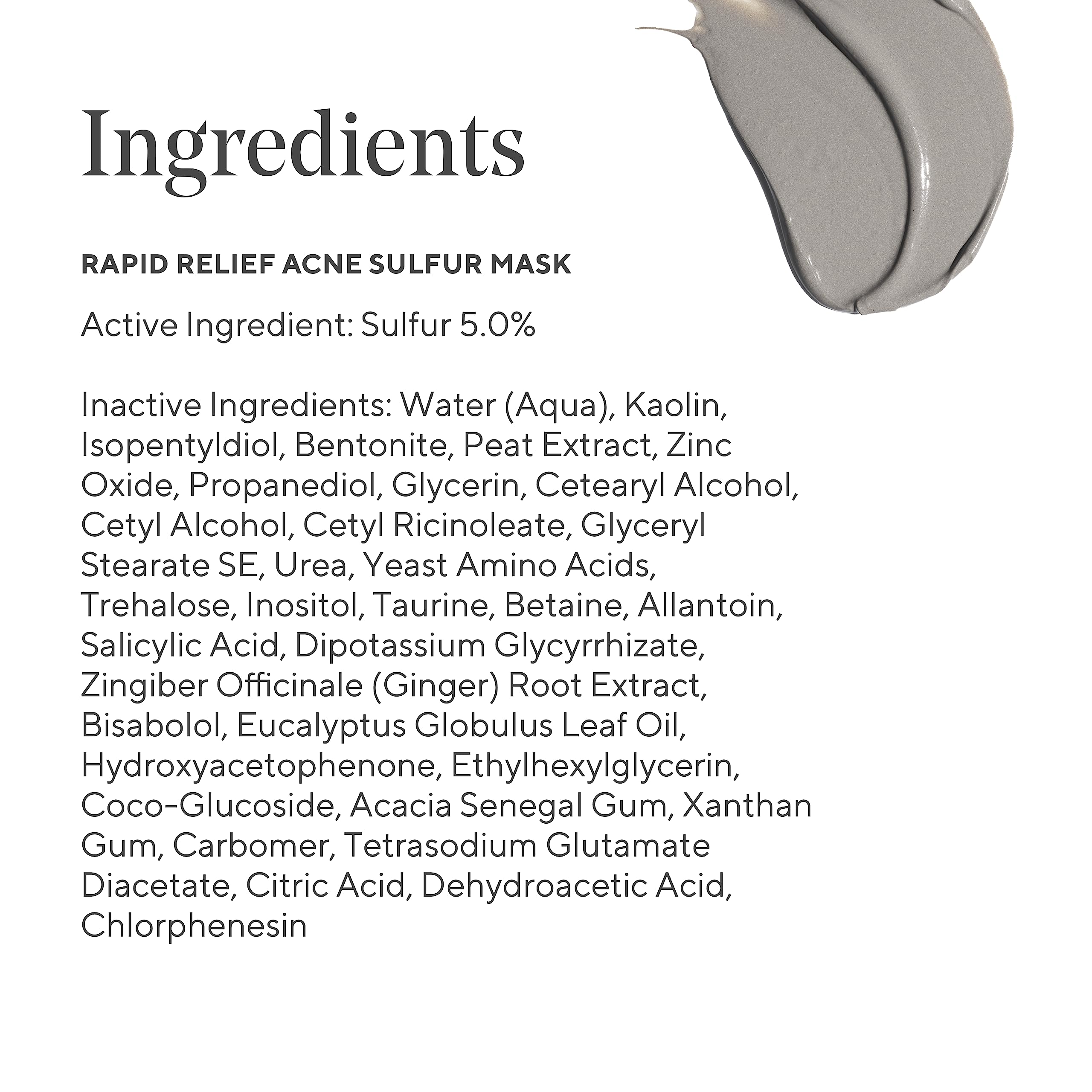 Murad ingredients flat lay featuring salicylic acid and kaolin, emphasizes pore-clearing action