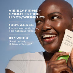 Murad label close-up highlighting bio-retinoid and SPF 50 ingredients