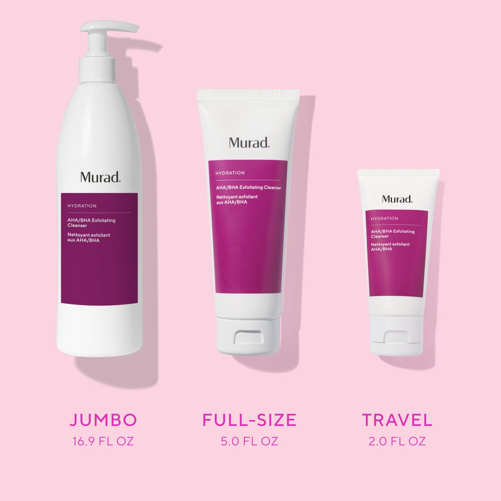 Murad lather and foam demo illustrating effective cleansing action