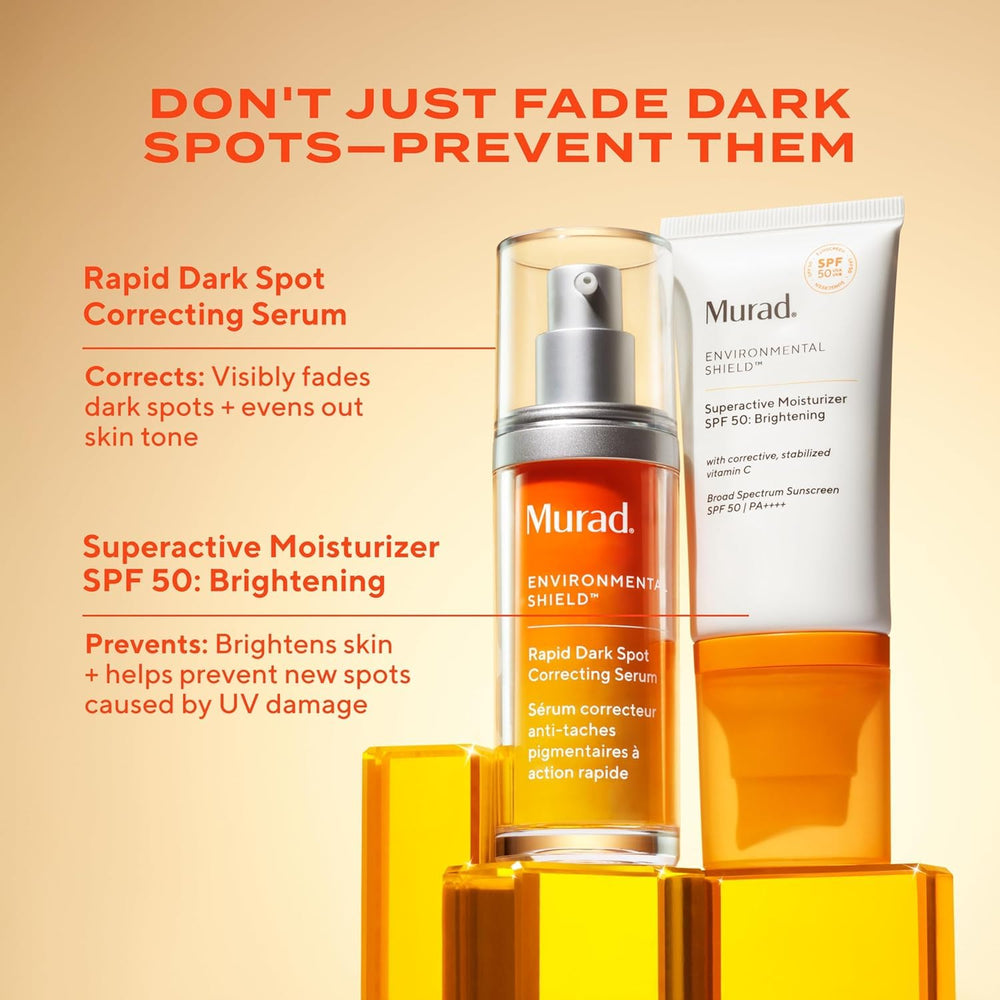Murad on bathroom counter conveying morning routine convenience