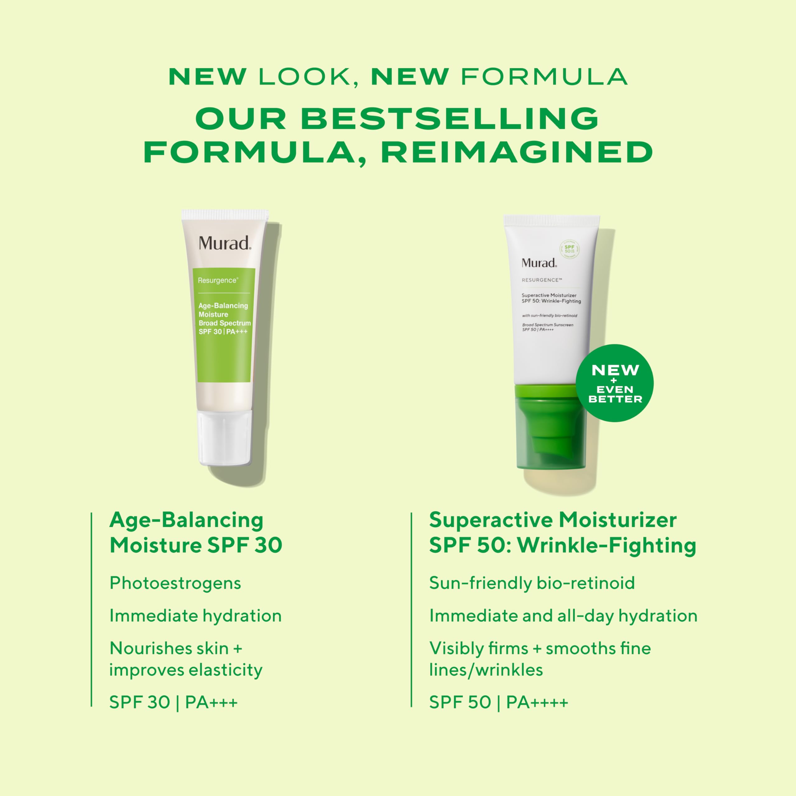 Murad applied under makeup showing smooth finish and layering benefit