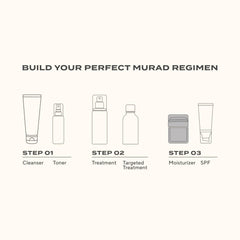 Murad packaging label detail showing ingredient technology benefits