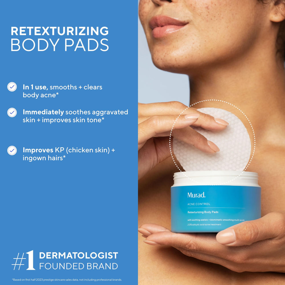 Murad pad close-up texture showing soaked exfoliating sheet