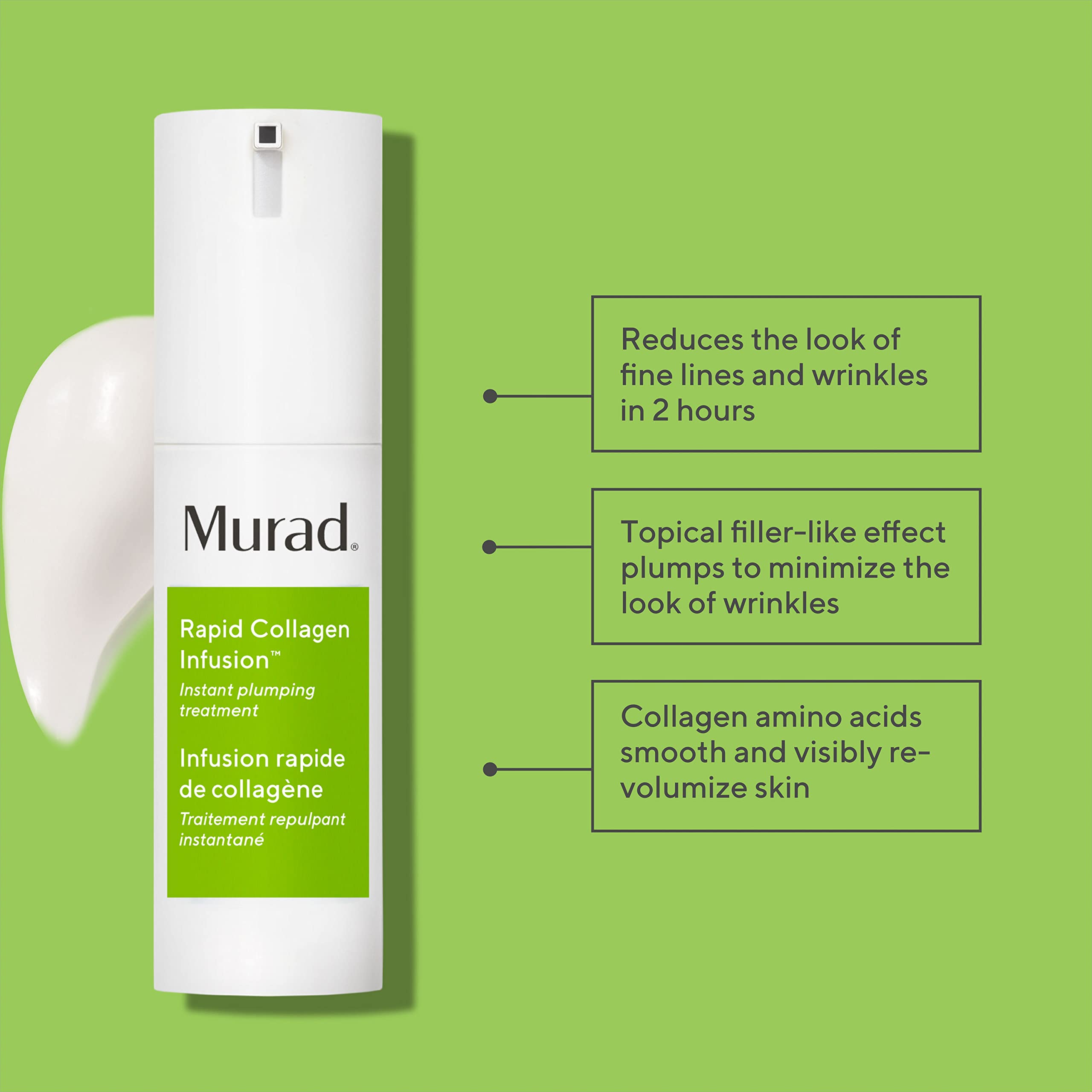 Murad pump dispenser close-up for controlled, hygienic application