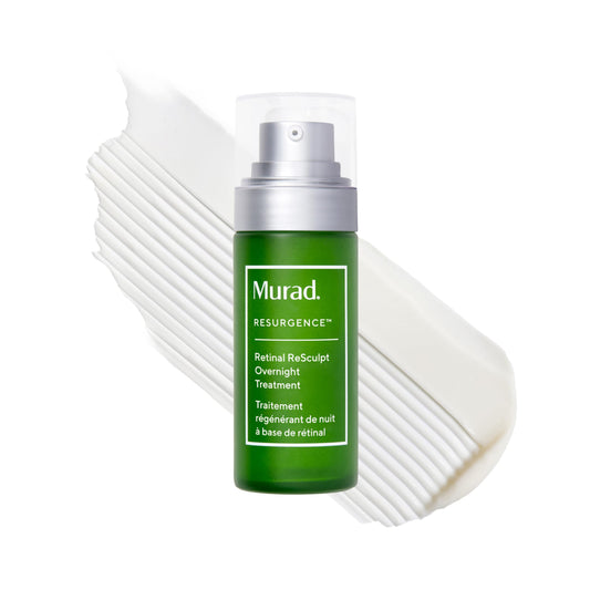 Murad front packaging showing the retinal reSculpt bottle and benefits