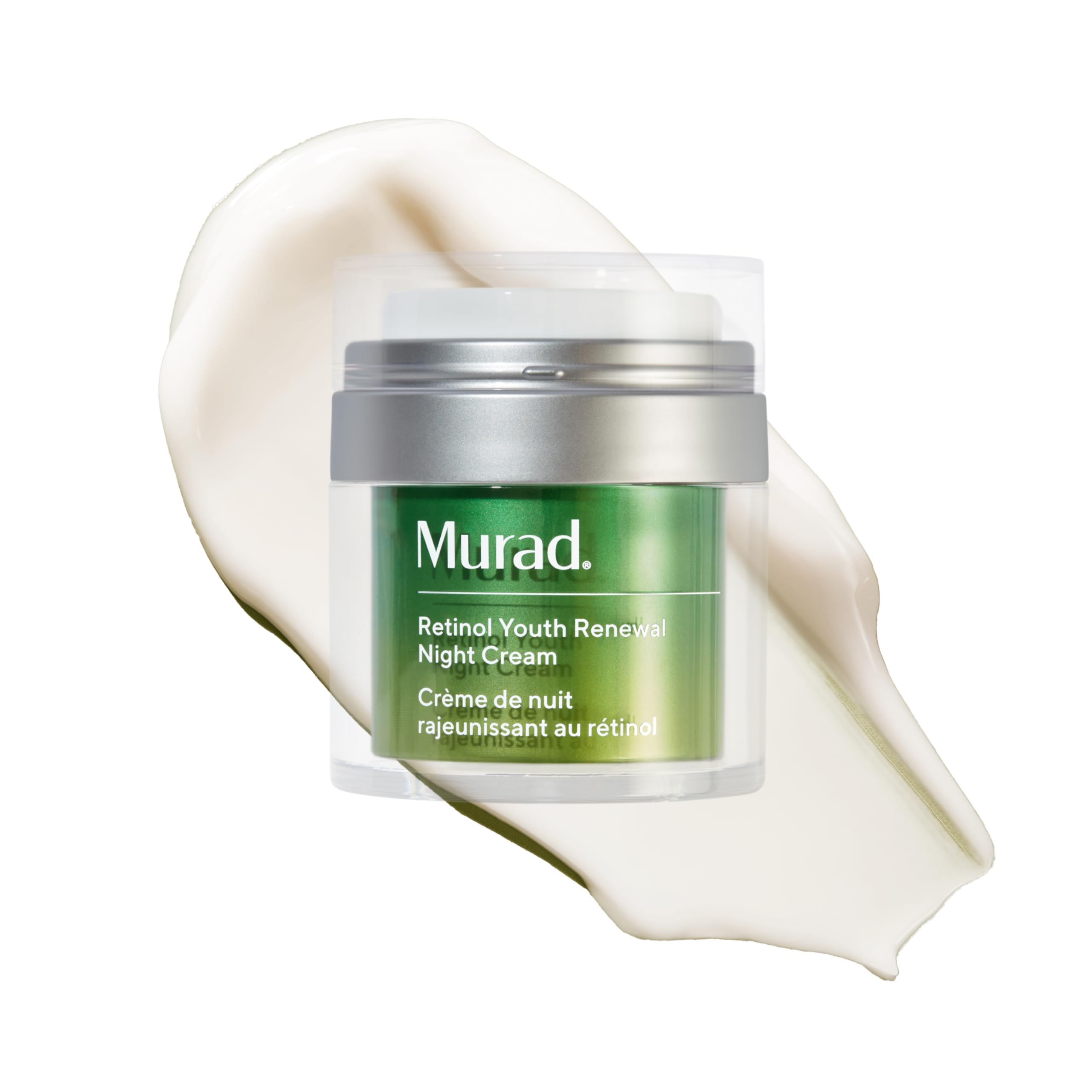 Murad jar front view showing product and brand for clear identification and trust