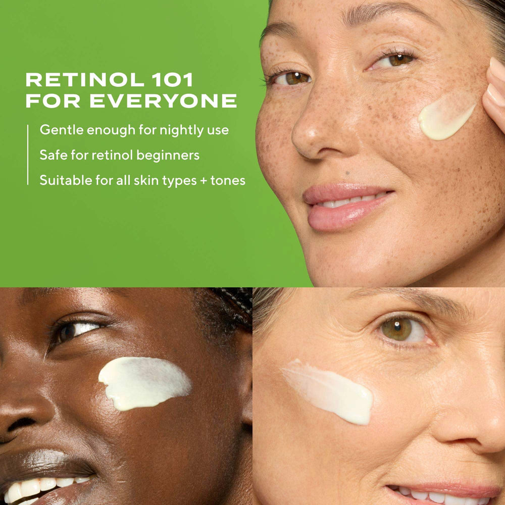 Murad before and after illustration indicating visible smoothing and more even tone