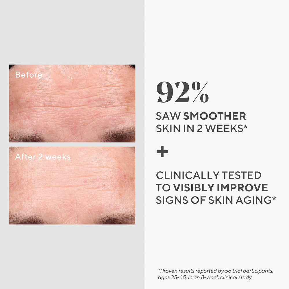 Murad serum texture drop on fingertip showing lightweight hydration and smooth spread