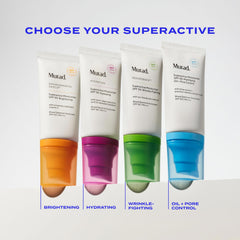 Murad label detail showing SPF 50 and non-comedogenic claim