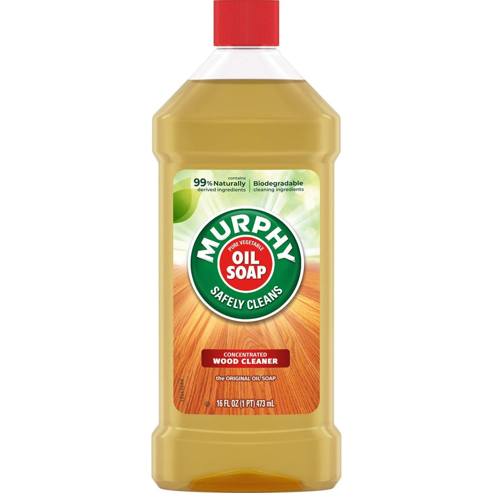 Murphy bottle front label showing brand and clean finish benefit