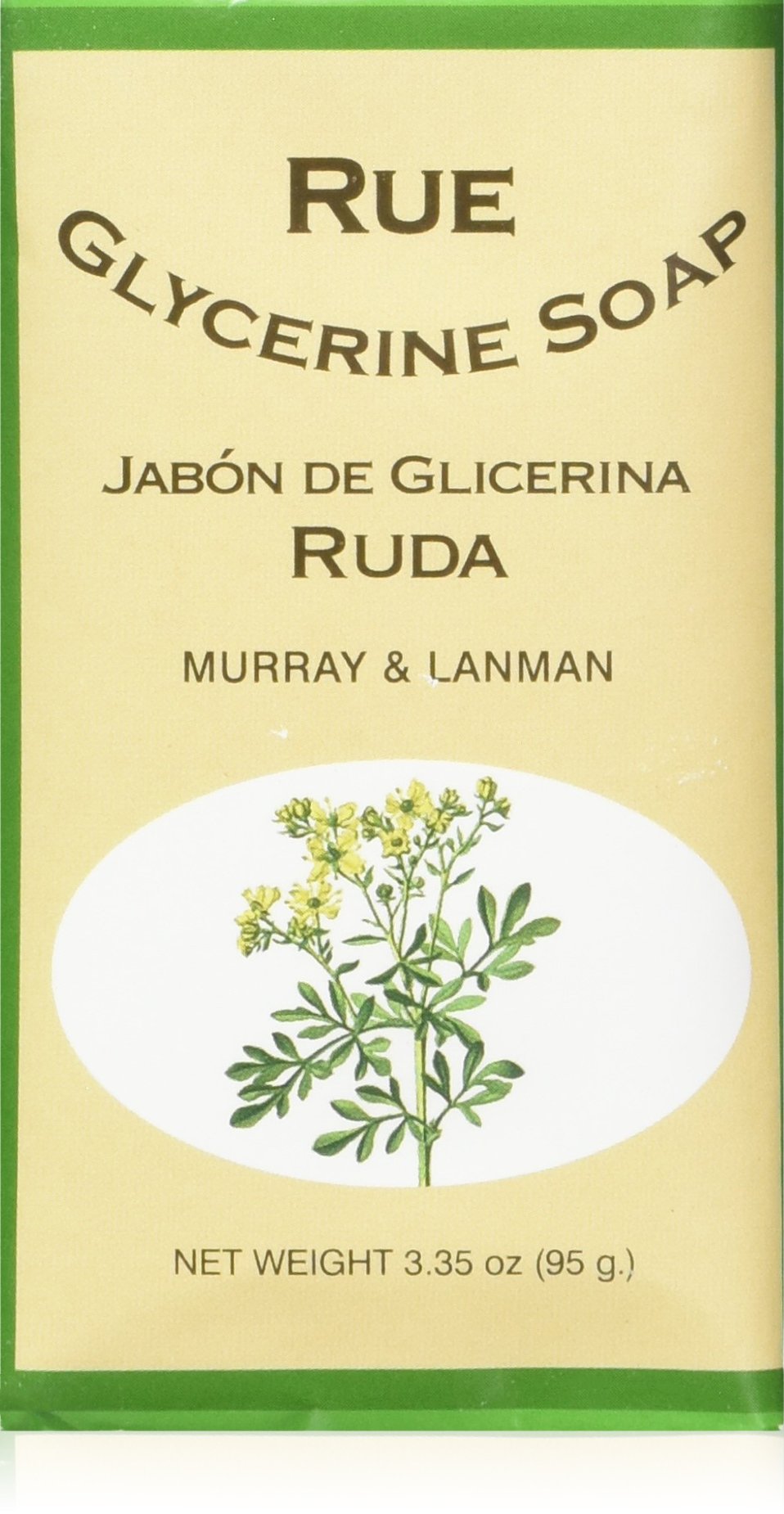 Murray & Lanman soap front packaging showing sealed 3-pack and clear glycerine bars
