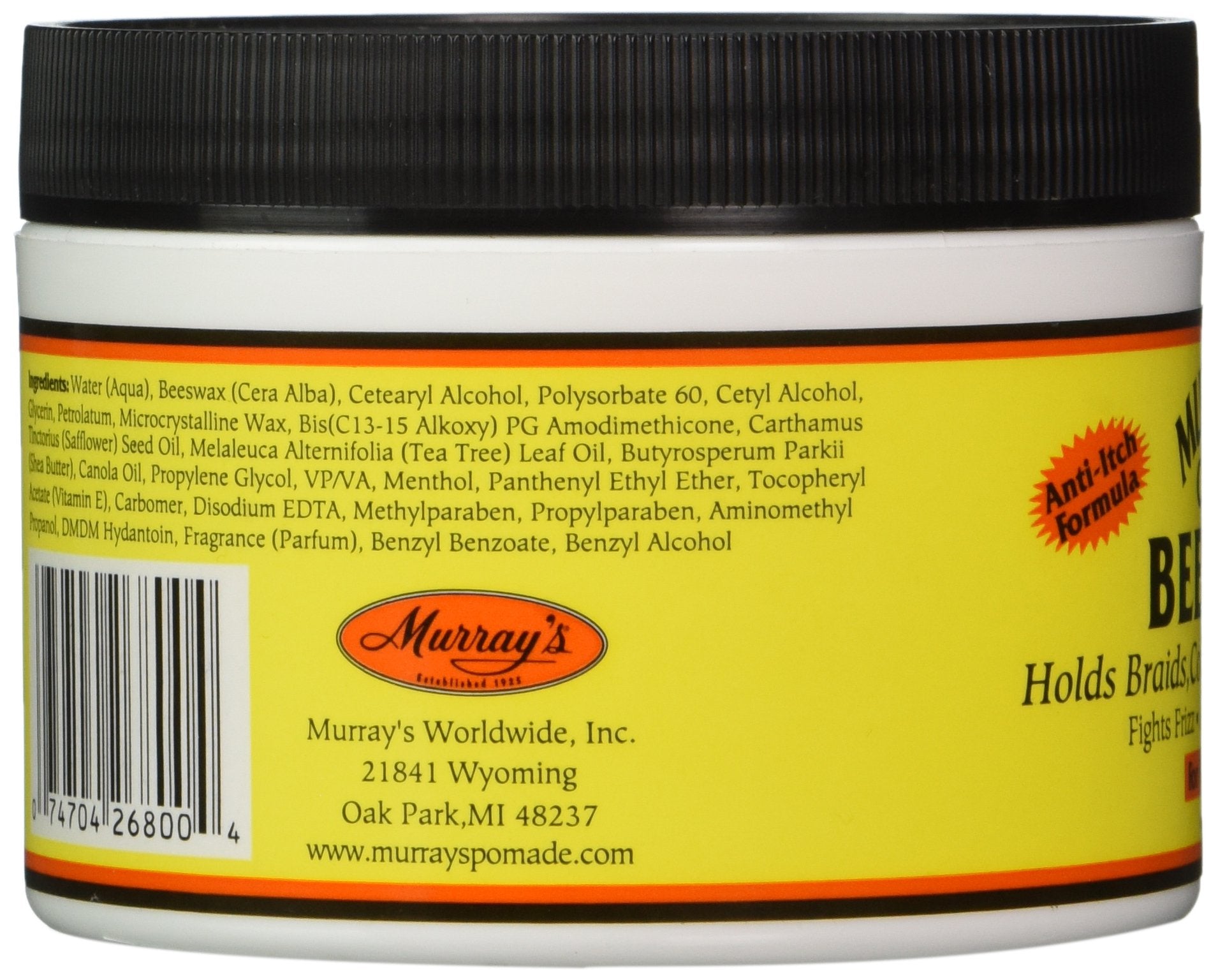 Murray's beeswax cream on bathroom counter showing everyday convenience