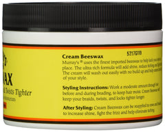 Murray's beeswax cream texture close-up illustrating creamy shine
