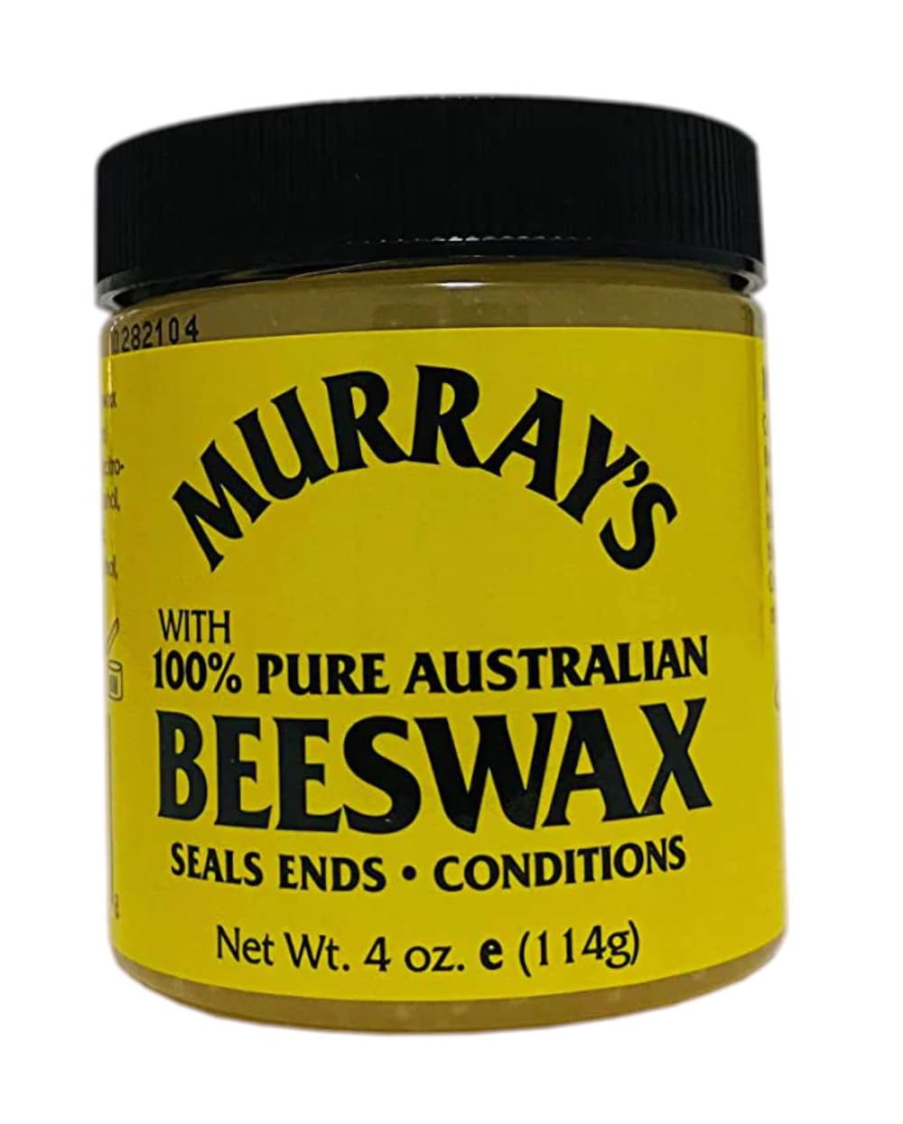 Murray's tin front view showing label and 4 oz size for easy identification
