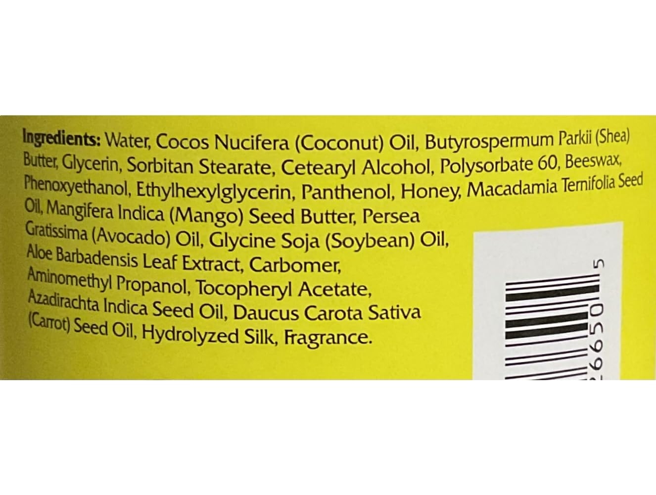 Murray's product applied in natural curls demonstrating defined, frizz-reduced hair with shine