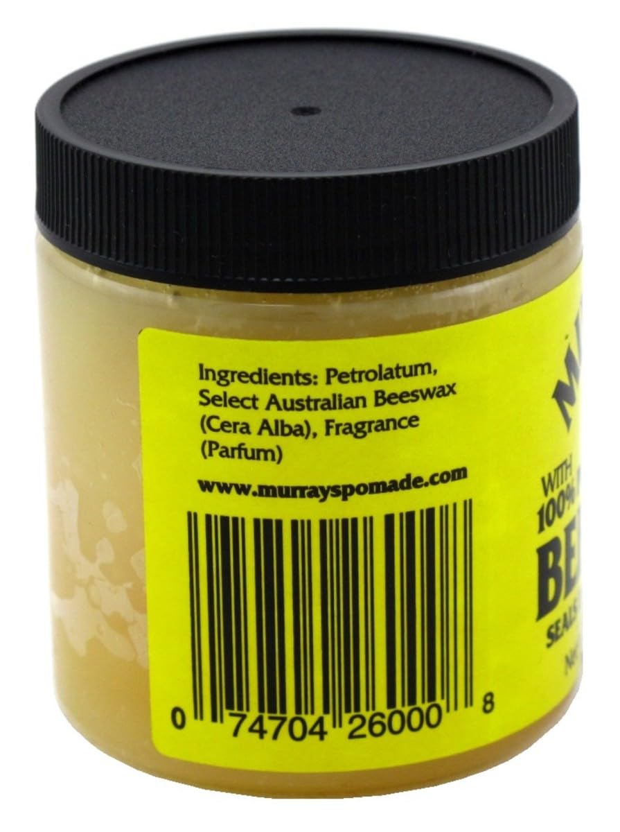Murray's beeswax applied to hairline demonstrating clean edge control and polished hold