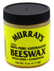 close-up of Murray's beeswax texture highlighting creamy density for smooth application