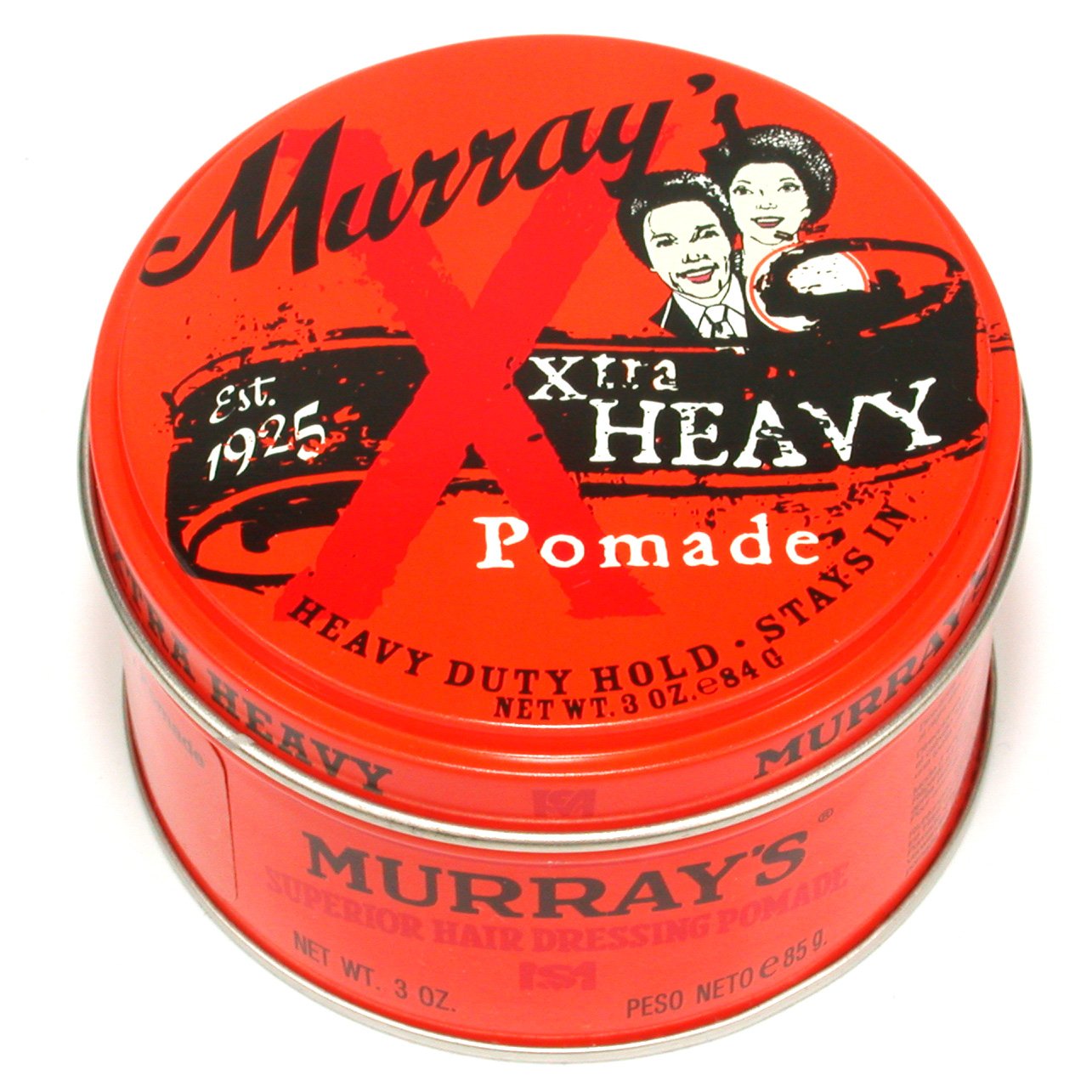 Murray's jar front view showing label and strong-hold promise