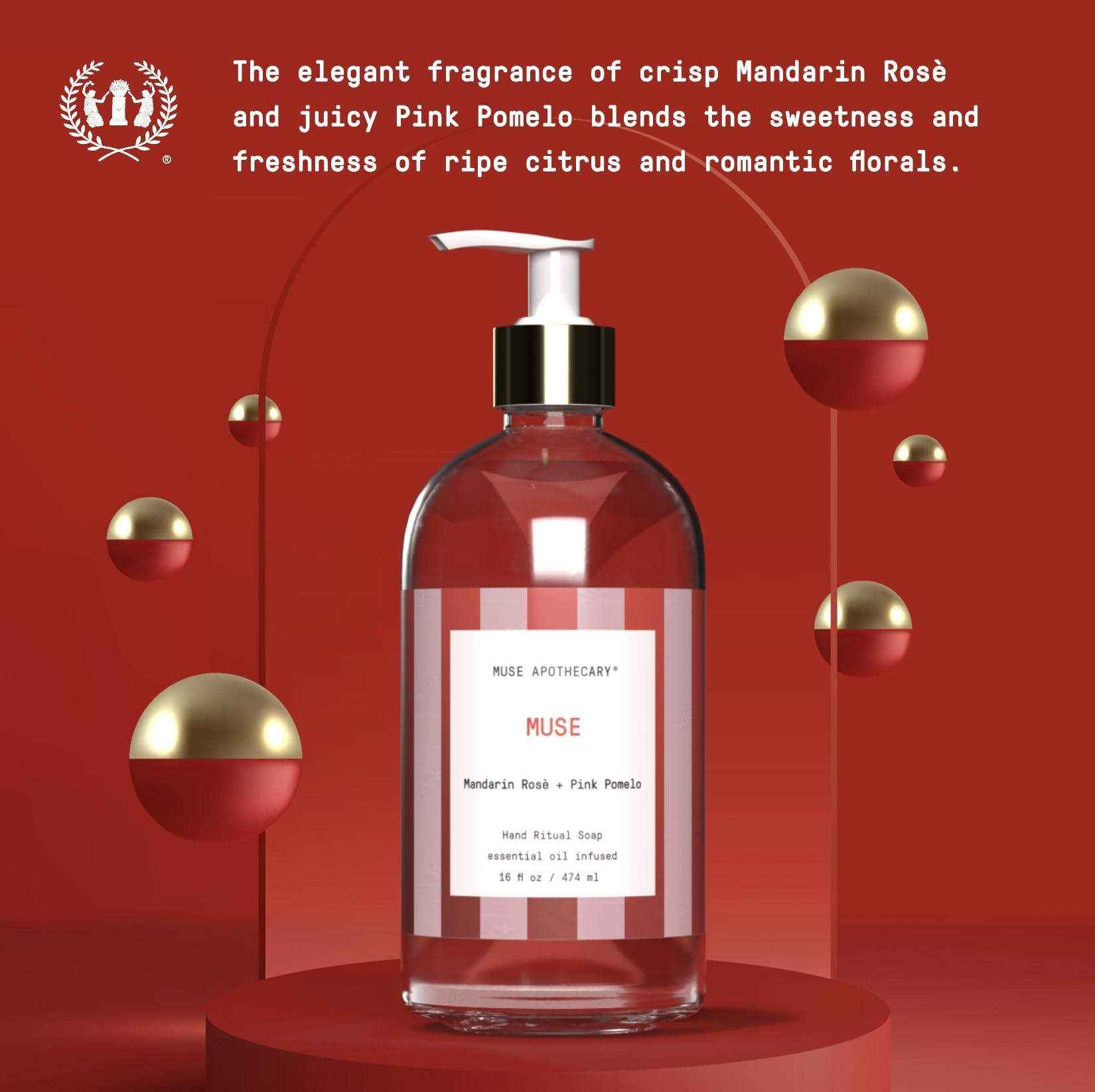 Muse Apothecary rich lather foam texture delivering gentle cleansing and hydration
